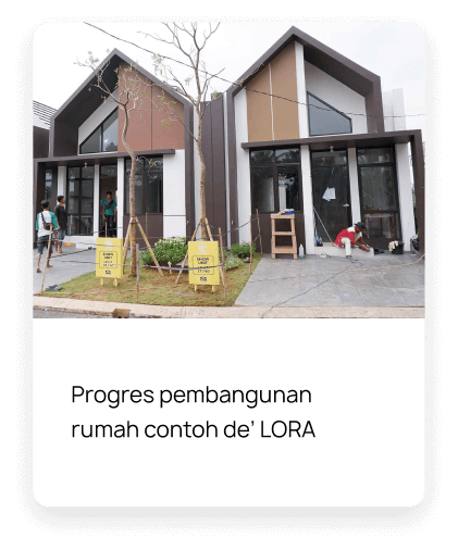 Progress pembangunan rumah contoh de_LORA
